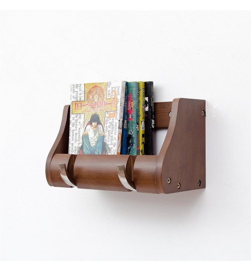 Garderobenleiste 25cm Massiv Bambus espresso - FSC...