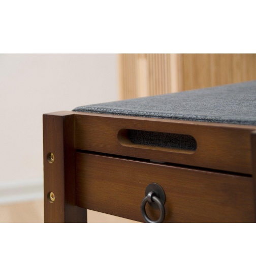 Sitzbank Massiv Bambus ( FSC Zertifikat) mit Schubkasten...