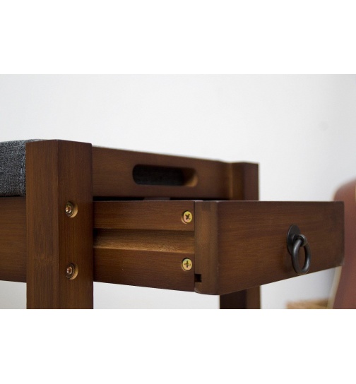 Sitzbank Massiv Bambus ( FSC Zertifikat) mit Schubkasten...