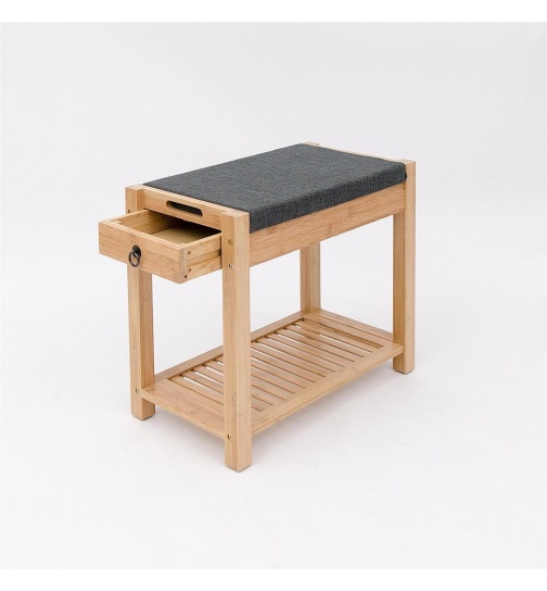 Sitzbank Massiv Bambus ( FSC Zertifikat )mit Schubkasten...