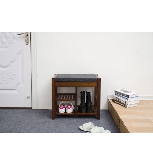 Sitzbank massiv Bambus braun (FSC zertifiziert) mit...