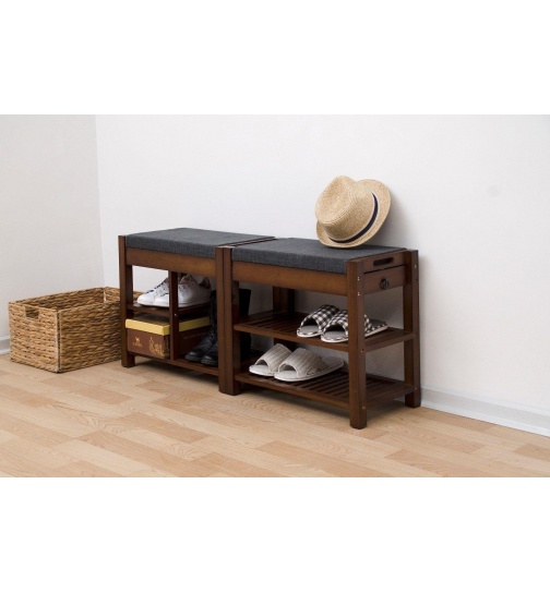 Sitzbank massiv Bambus braun (FSC zertifiziert) mit...