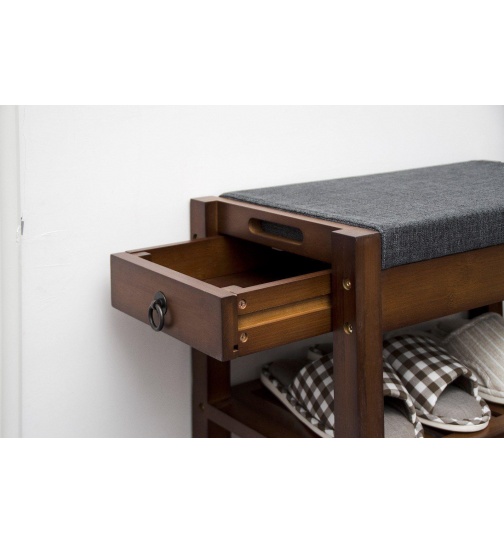 Sitzbank massiv Bambus braun (FSC zertifiziert) mit...