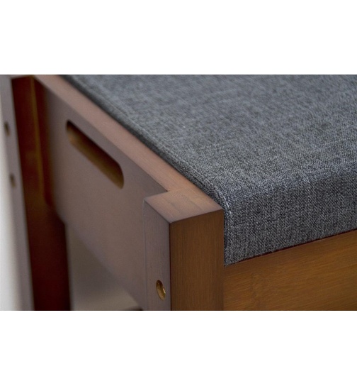 Sitzbank massiv Bambus braun (FSC zertifiziert) mit...