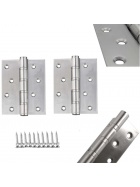 Trscharnier 2x Edelstahl Scharniere 98mm Fenster Trband Beschlag mit Zubehr 