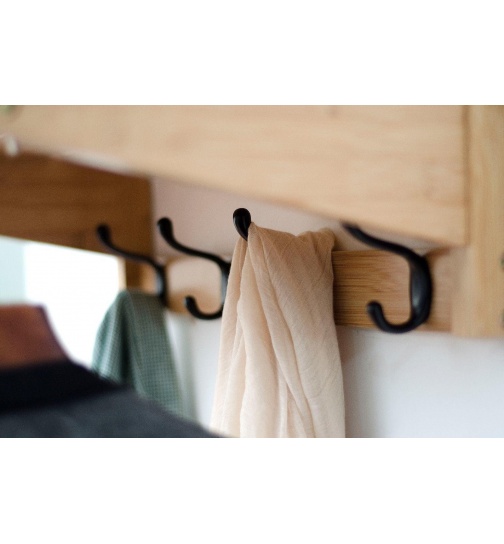 Wandgarderobe Massiv Bambus - FSC Zerifikat - Espresso -...