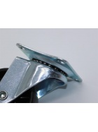 4x Lenkrolle 360� drehbar in � 6,5 cm wei� Transportrolle M�belrolle Laufrolle Rad R�der