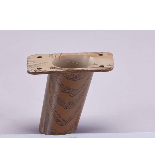 4X Möbelfuß Schrankfuß Fuß Kunststoff Holz Optik...