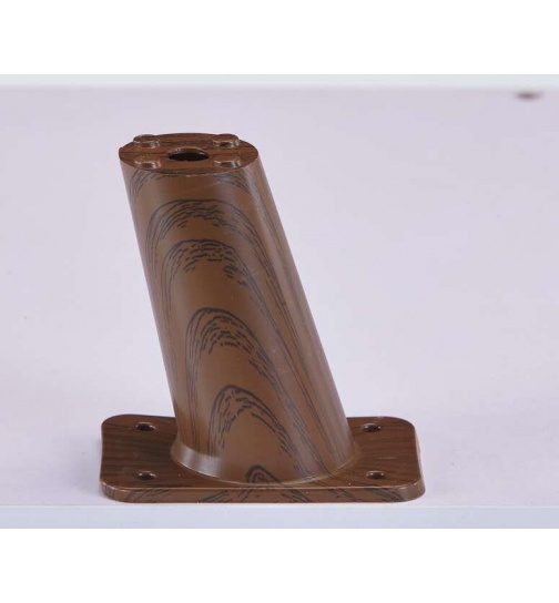 4X Möbelfuß Schrankfuß Fuß Kunststoff Holz Optik...