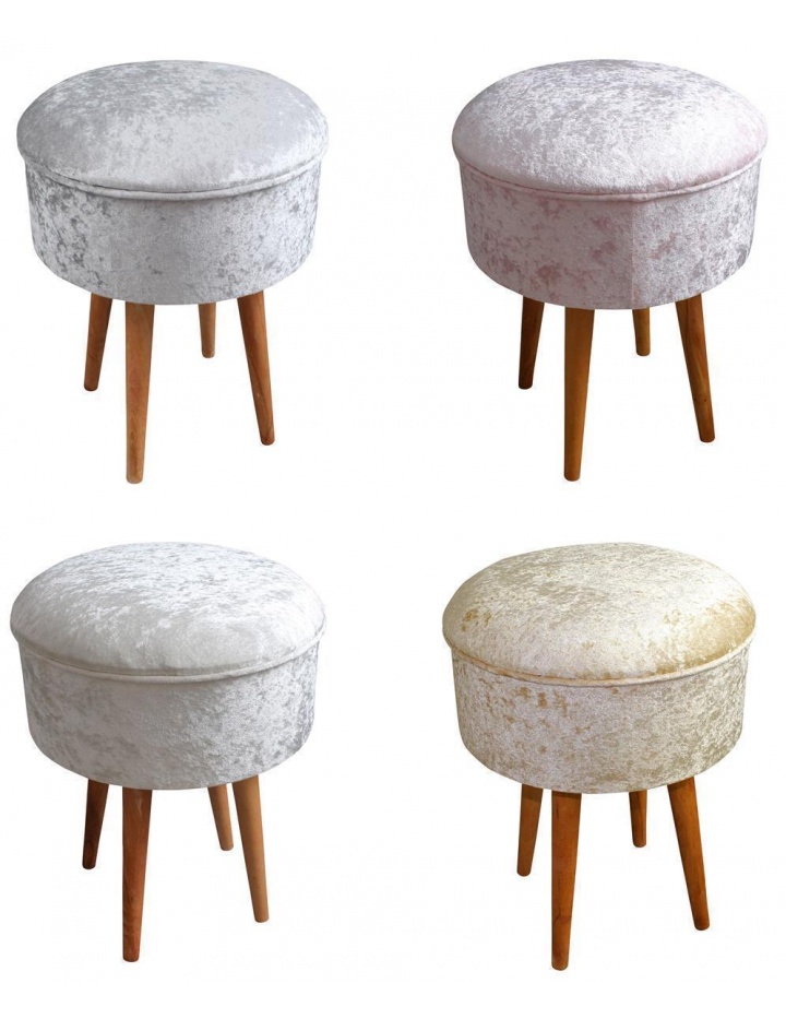 Hocker In 4 Ver Farben Sessel Fur Schminktisch Kosmetiktisch Mo