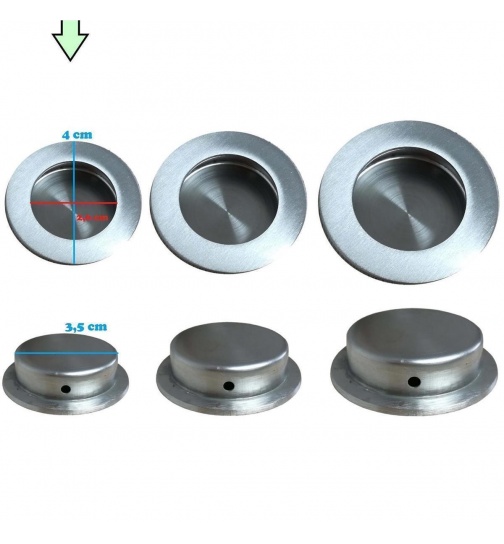 12er Set Edelstahl Mbelgriff 3 Gren Schubladengriffe...