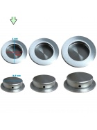 12er Set Edelstahl Mbelgriff 3 Gren Schubladengriffe Kchengriffe Schrankgriffe Griffe S (4 cm)