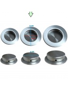 12er Set Edelstahl Mbelgriff Schubladengriffe Kchengriffe Schrankgriffe Griffe M (5 cm)