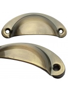 Mbelgriff Gold 8cm 6x Schubladengriffe antik Kchengriff Schrankgriffe Griffe