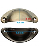 Mbelgriff Gold 8cm 6x Schubladengriffe antik Kchengriff Schrankgriffe Griffe
