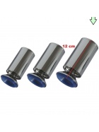 4er Set Mbelfu  5cm Chrom Sockelfu Schrankfu Metall Sttzfu 12 cm
