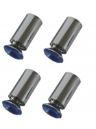 4er Set Mbelfu  5cm Chrom Sockelfu Schrankfu Metall Sttzfu 12 cm
