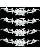 Zierteile 35cm Verzierungen Beschlag Rose Ornament Antik Zierleiste Beschlge