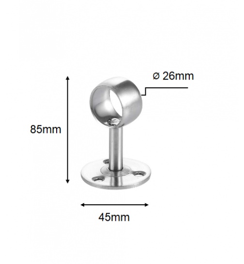2x Gardinenstangen Garderobe Handtuch Stange Halterung...