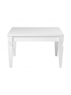 Barock Couchtisch Hochglanz wei 80x80 cm hhe 50cm