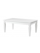 Barock Couchtisch Hochglanz wei 115x65 cm Hhe 50cm