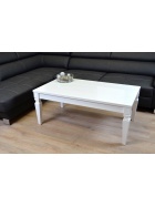 Barock Couchtisch Hochglanz wei 115x65 cm Hhe 50cm