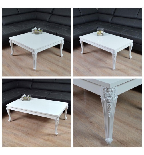 Couchtisch Hochglanz wei 3.ver gren hhe 43cm