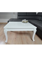 Couchtisch Hochglanz wei 80x80cm hhe 43cm