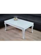 Couchtisch Hochglanz wei� 10x60cm h�he 43cm