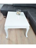 Couchtisch Hochglanz wei� 10x60cm h�he 43cm