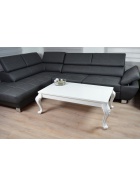 Barock Couchtisch Hochglanz wei120x70cm